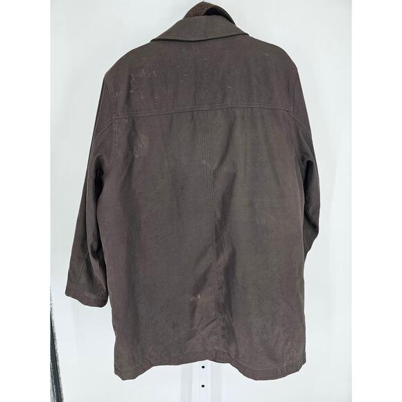 Lauren Ralph Lauren Mens Sz XL Wool Blend Trench Coat Brown Layered - Picture 4 of 4